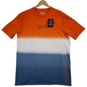 Red Bull Racing F1 Shirt Men's XL Max Verstappen MV1 Orange Navy Castore Oracle